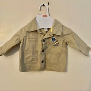 Carter's Kids Tan National Parker Jacket with Patches 6 months